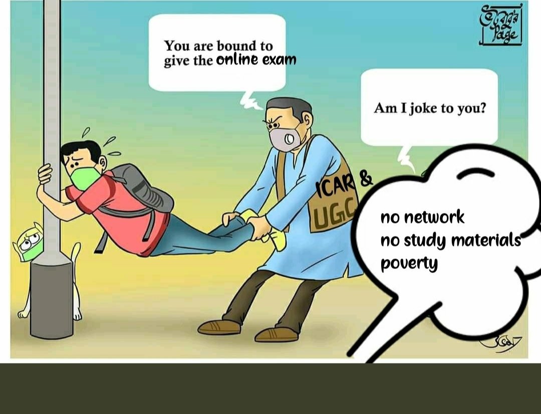 Chetangouda14's tweet photo. Are agriculture students are not students like rest other degree students, conducting online exams for them while rest other degree students got promoted, where is the justice served by the way?#saveagriculturestudents #saveagrarians @CMofKarnataka @bcpatilkourava @icarindia https://t.co/XqTmhX46a2