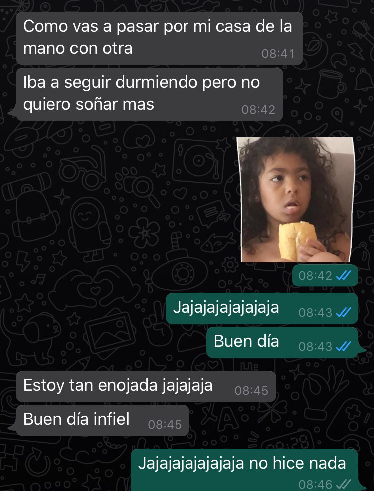 matiasbp1891's tweet photo. Mi novia soño q le era infiel, va ser un día difícil https://t.co/1eDe4DVgQl