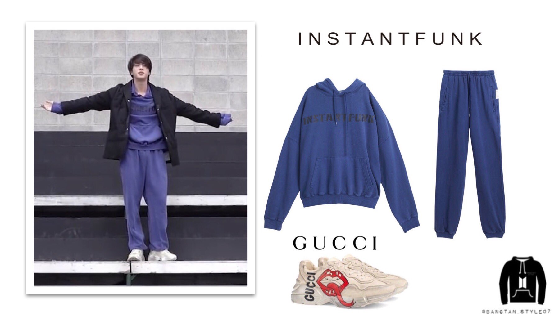 【INSTANTFUNK】★BTS着用★pigeudaing standard hoodie INSTANTFUNK】☆BTS着用☆pigeudaing standard hoodie