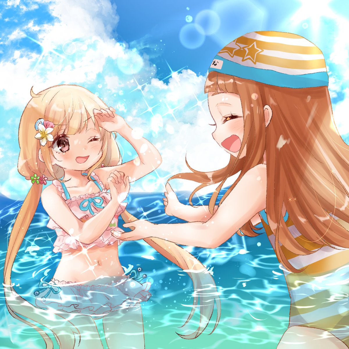 双葉杏 ,市原仁奈 「海とあんになちゃん! 」|りの🐣きららキャラットにてゲスト掲載中のイラスト