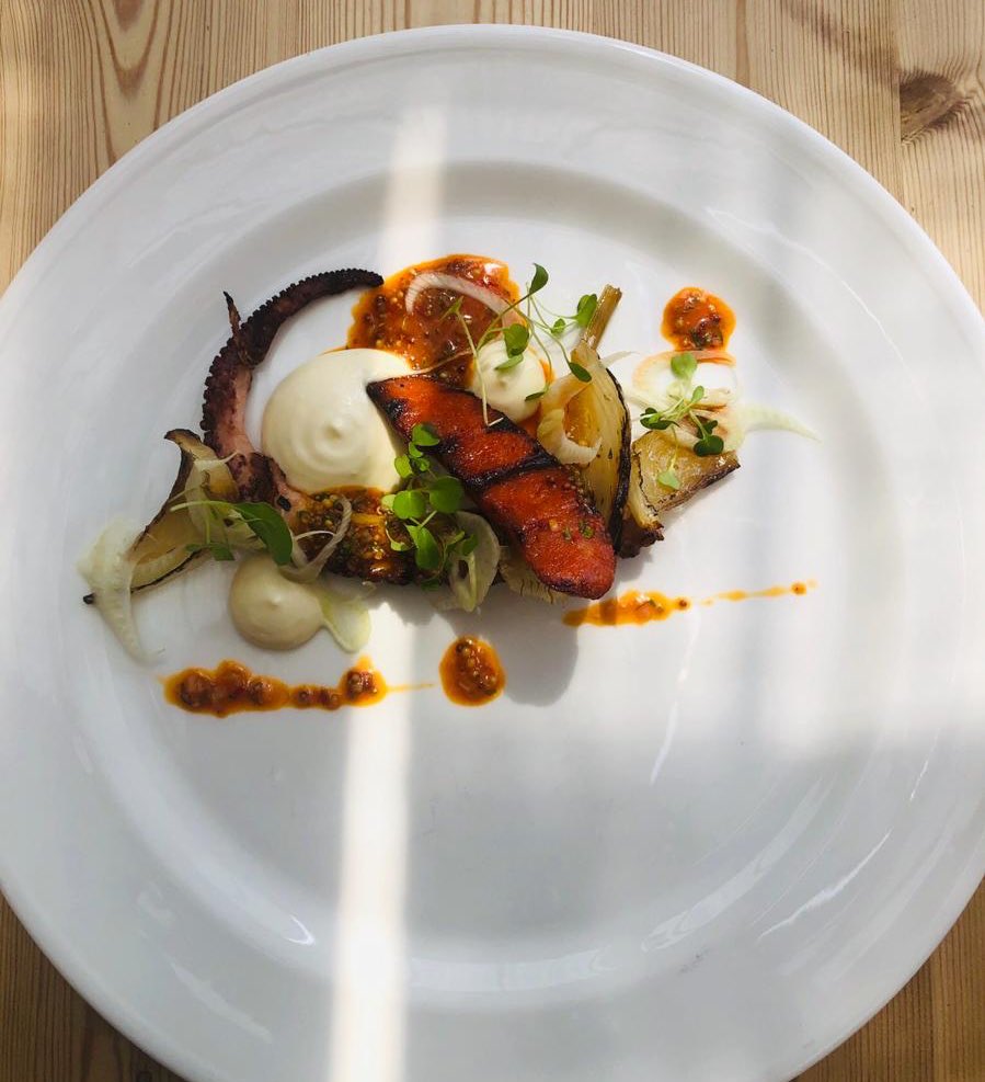 Today’s special Chargrilled octopus, chorizo, lime aioli #instafood #foodoftheox #oxinabox_new #bittenoxford