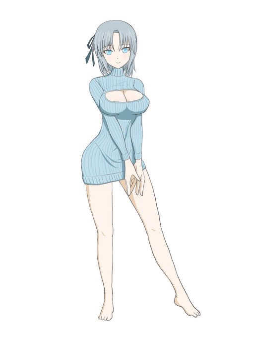 彼女に雪泉さんを描いてもらいました!
エロかわいすぎる!!😤
#閃乱カグラ #シノマス  #雪泉 