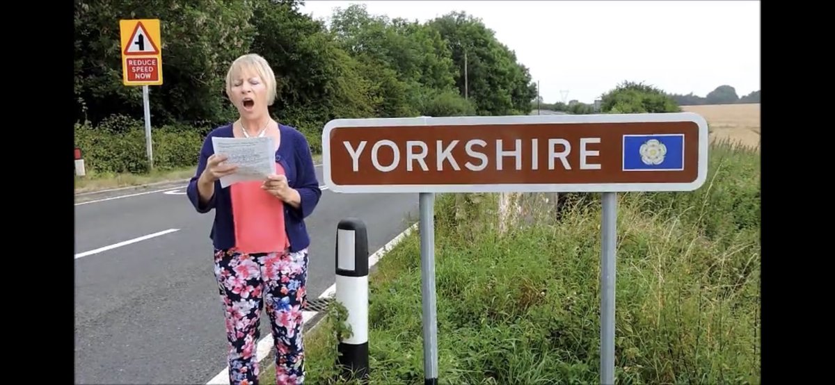 Having seen Andy’s history, the video made a lot more sense. The sign was unveiled following a dedication to The Queen, the city of York, and all Yorkshire folk. Andy’s wife Ruth then sang Symphony for Yorkshire.