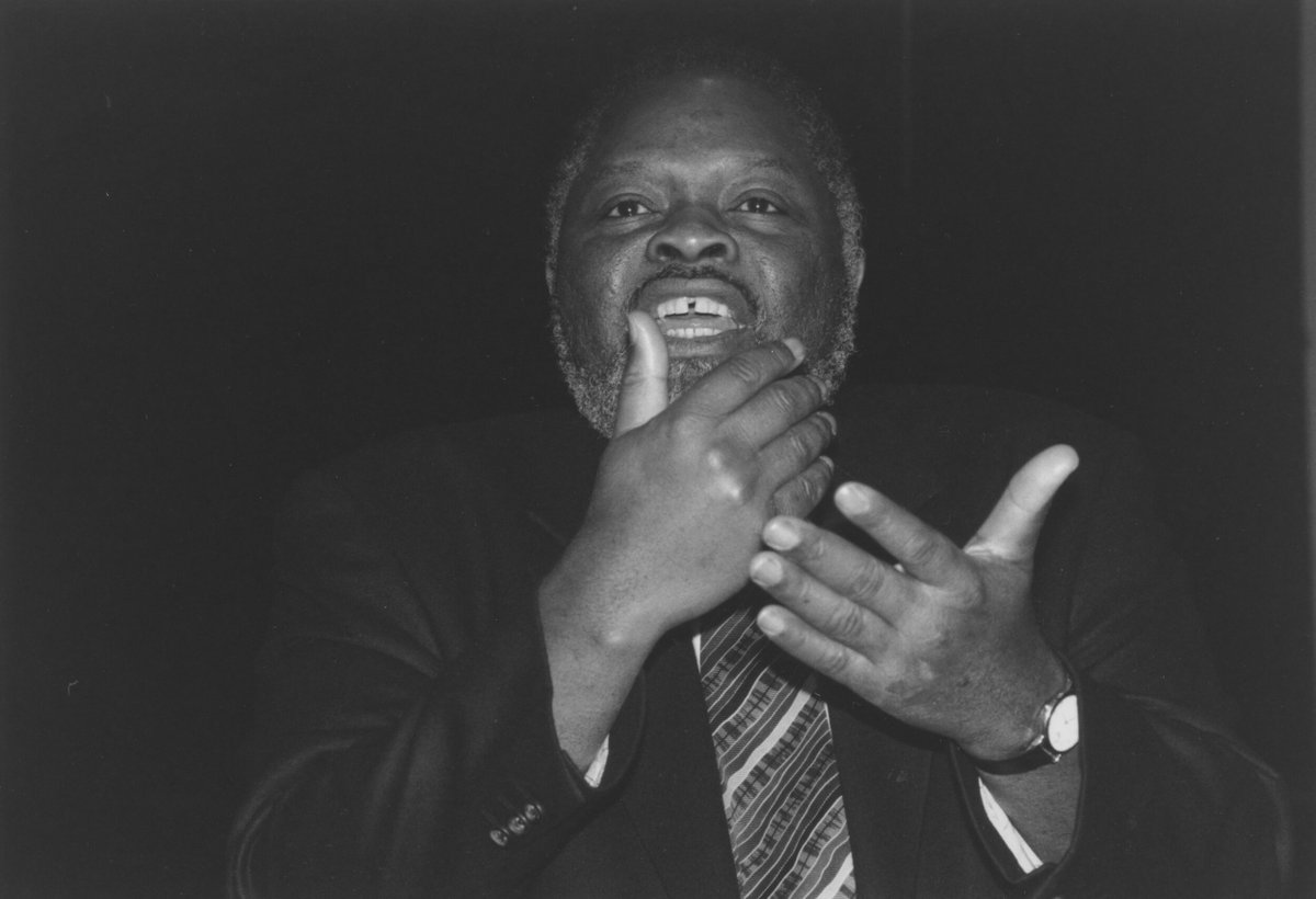 Our Archives Supervisor Rhoda Boateng shares the history of Emancipation Day, and voices of some of the activists involved, on our website news section: blackculturalarchives.org/blog/2020/7/31… #reparations #emancipationday [image black and white photograph of late MP Bernie Grant, BCA/6/3/23/A]