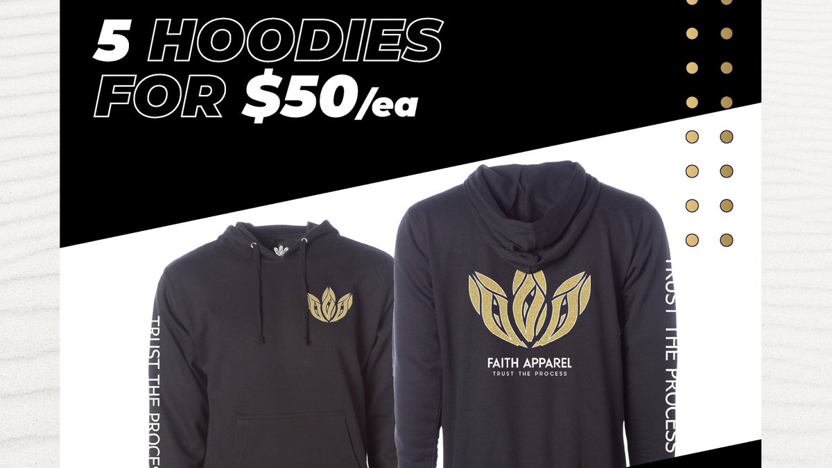 FA1THapparel's tweet photo. We’re proud to be able to say that we are selling 5 hoodies TWO MONTHS before the official release!

Check out the link below for more informtstion:
https://t.co/lPlq6bBOFV

#TrustTheProcess https://t.co/qDlepfL4W8
