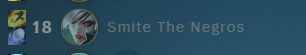 nosesforsale's tweet photo. @lolsgmy @LeagueOfLegends @lolsgmy @LeagueOfLegends #leagueoflegends #offensive #garena #wtf #racism https://t.co/02WxMmrwA5