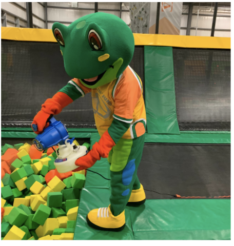 RJ cleaning the foam as usual.  Always part of our day before you arrive.