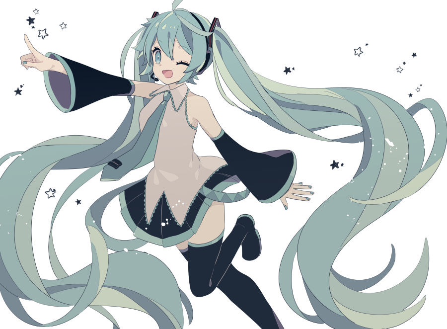 初音ミク 「ミクちゃん 」|由杞のイラスト