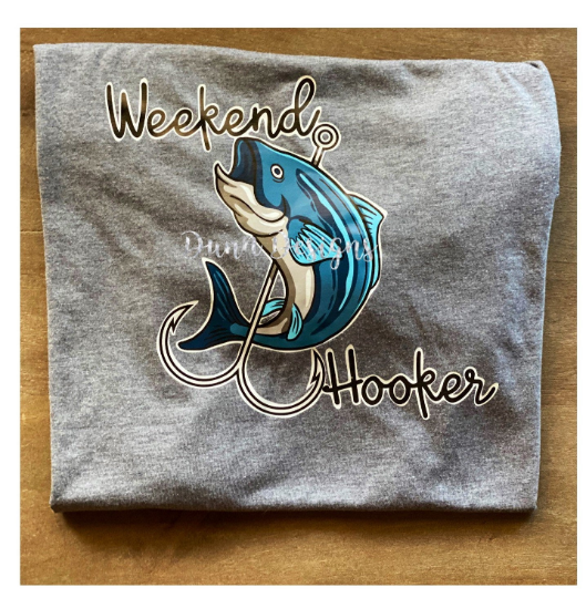 SellableStuff's tweet photo. Weekend Hooker - Heat Transfer Vinyl,
Ready to Press, Iron on Transfer, DIY Transfer
Get Yours Now!
https://t.co/lJYwJCy0bk
#Fishing #FishingDecals #WeekendHooker #HTV #HeatTransfers #HeatTransferVinyl #VinylDecals #Boating https://t.co/fFX6cXaYb6