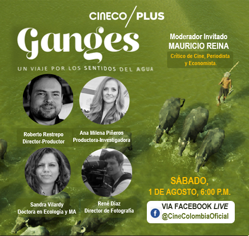 cineCOLocal's tweet photo. Hoy, a las 6:00p.m, tenemos una cita con los creadores de @gangespelicula.
Conéctate al Facebook Live para descubrir historias desconocidas detrás de este bellísimo documental. 

¡Aquí nos vemos! 

Link de la transmisión: https://t.co/nbO1RzgFKb https://t.co/BdHjMCw5Mb