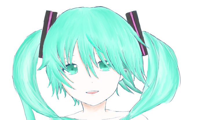 正面ってやっぱり難しい
#初音ミク 