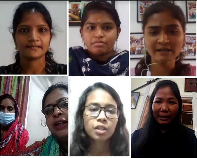 ImpulseNGO's tweet photo. @sunita_krishnan @Prajwala_Info congratulates efforts of #Survivor of #HumanTrafickking #EllaSangma @ImpulseNGO clarity of thought and her astute suggestions were much appreciated at the #WorldDayAgainstTraffickinginPersons-Webinar @HasinaKharbhih @PMOIndia @unodc #COVID19 https://t.co/hnKDS8SlSN