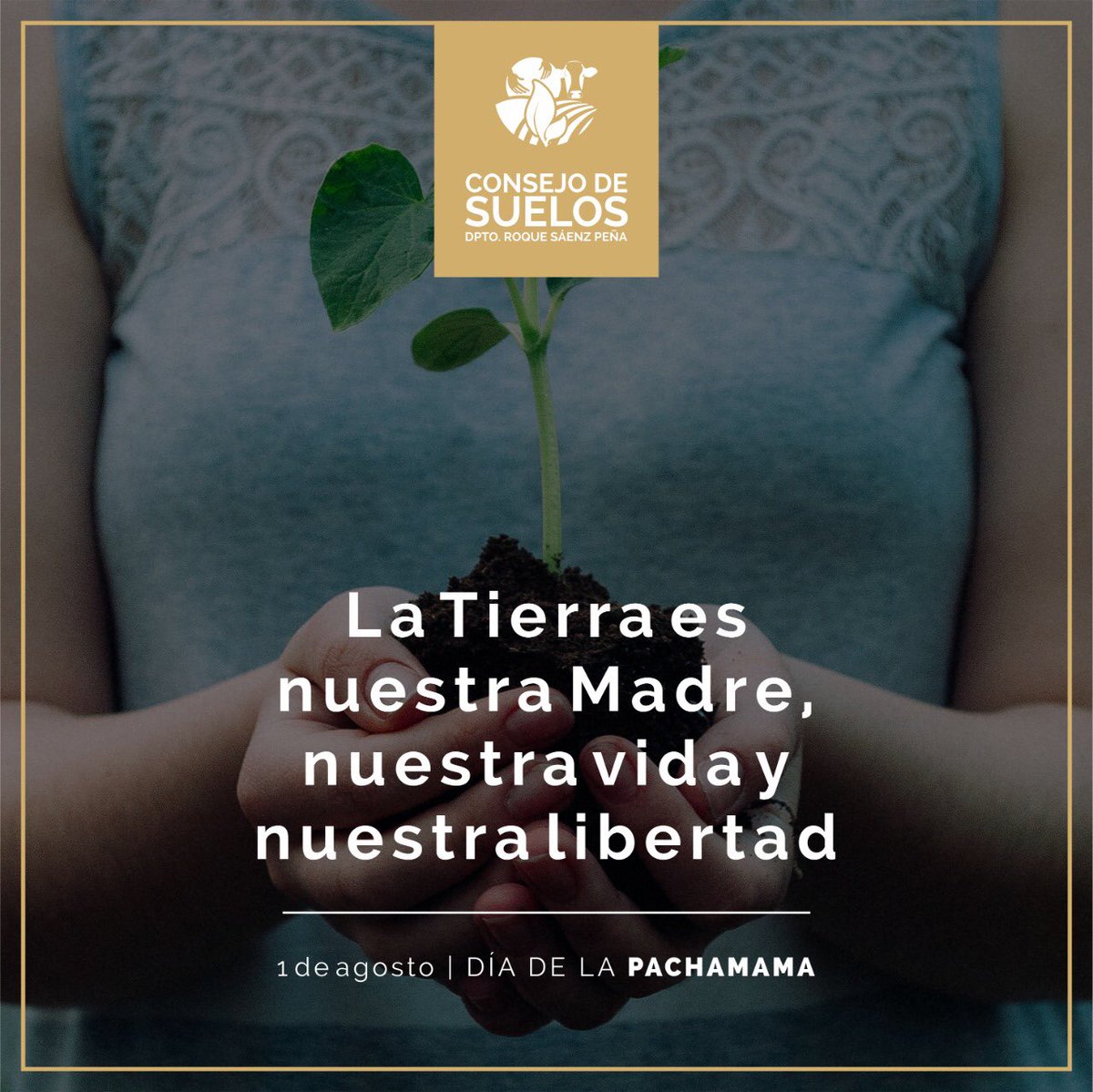 de_suelo's tweet photo. En el Día de la Pachamama, y como cada 1 de agosto, nos detenemos para agradecer y pedir a la “Madre Tierra” por la prosperidad y fecundidad de nuestros suelos.

#CSRSP #CuidemosElSuelo #Suelo #Pachamama #DíadelaPachamama #Laboulaye #Córdoba https://t.co/UCu3Es1ZLP