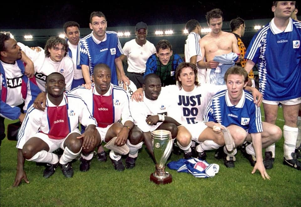 3 mai 1995 : après avoir sorti l'AJ Auxerre, l'Olympique Lyonnais, Toulouse et Le Havre Le Paris Saint Germain remporte sa finale contre le SC Bastia sur le score de 2-0 au Parc des Princes devant 24 663 personnes.21' - Roche 84' - Raí 
