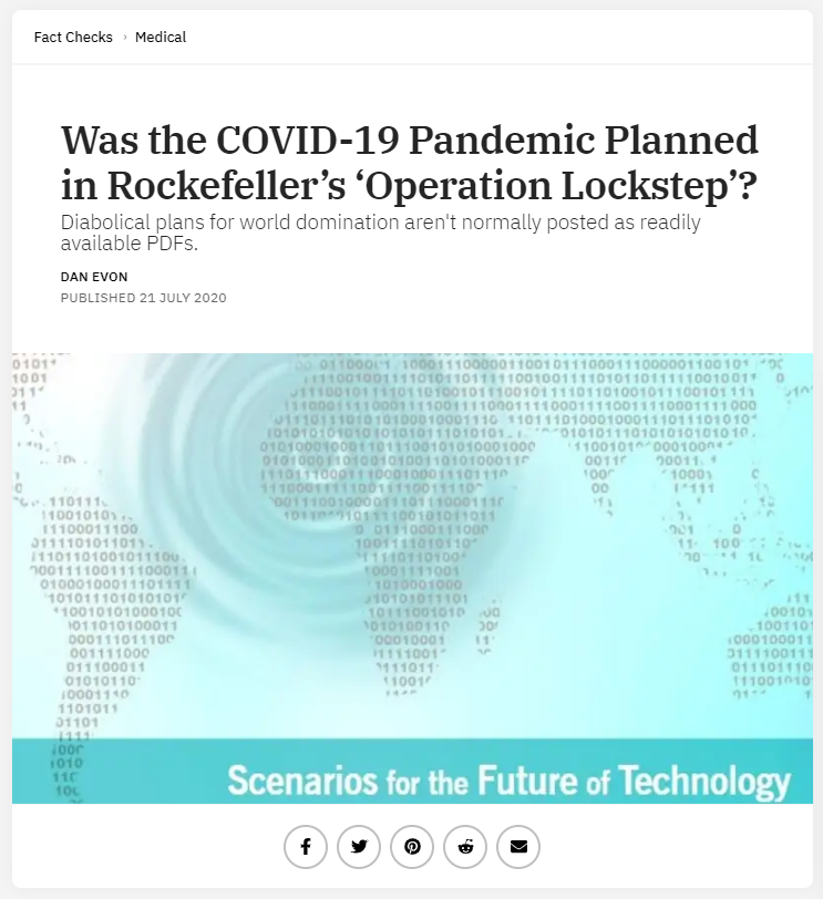 Mafindo On Twitter Salah Nih Yang Bikin Covid Si Jagoan Wall Street Rockefeller Foundation Dokumen Scenarios For The Future Of Technology And International Development Bukan Dokumen Operasi Untuk Merencanakan Pandemi Covid 19 Selengkapnya