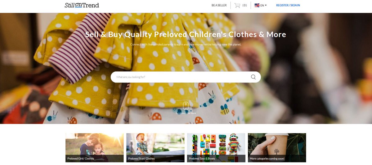 Keen to do your part for #sustainability while helping other families? Make money from your kids’ outgrown or unwanted clothes, toys &amp; books on our online marketplace. List as many items as you like for FREE. Sign up today to make a difference: stillontrend.com #preloved
