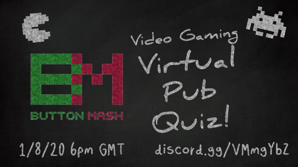 Button_Mash_UK's tweet photo. Don't forget it's our Video Gaming Pub Quiz this evening! Come join us, flex your brain muscles, and have fun! There'll be party games in the Discord after
https://t.co/LDR4SHT8aO https://t.co/aWw45uCoQ0