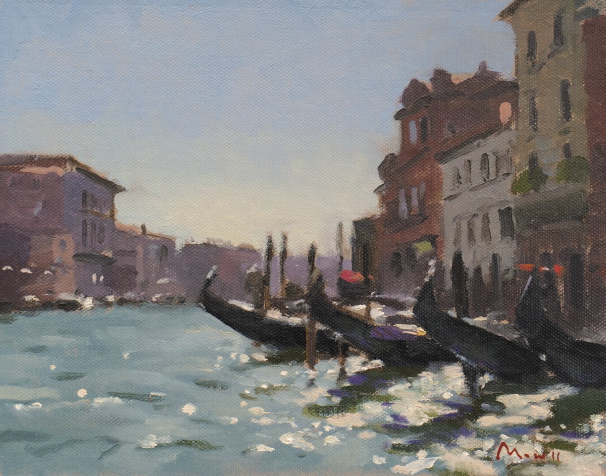Here are 4 of our President, Ben Mowll's paintings that will be in the Exhibition in October. Ben is a superlative painter, and class oozes from his artwork, so take inspiration from these, and get painting! #benmowllpaintings #faversham #venicepaintings #oilpaintings