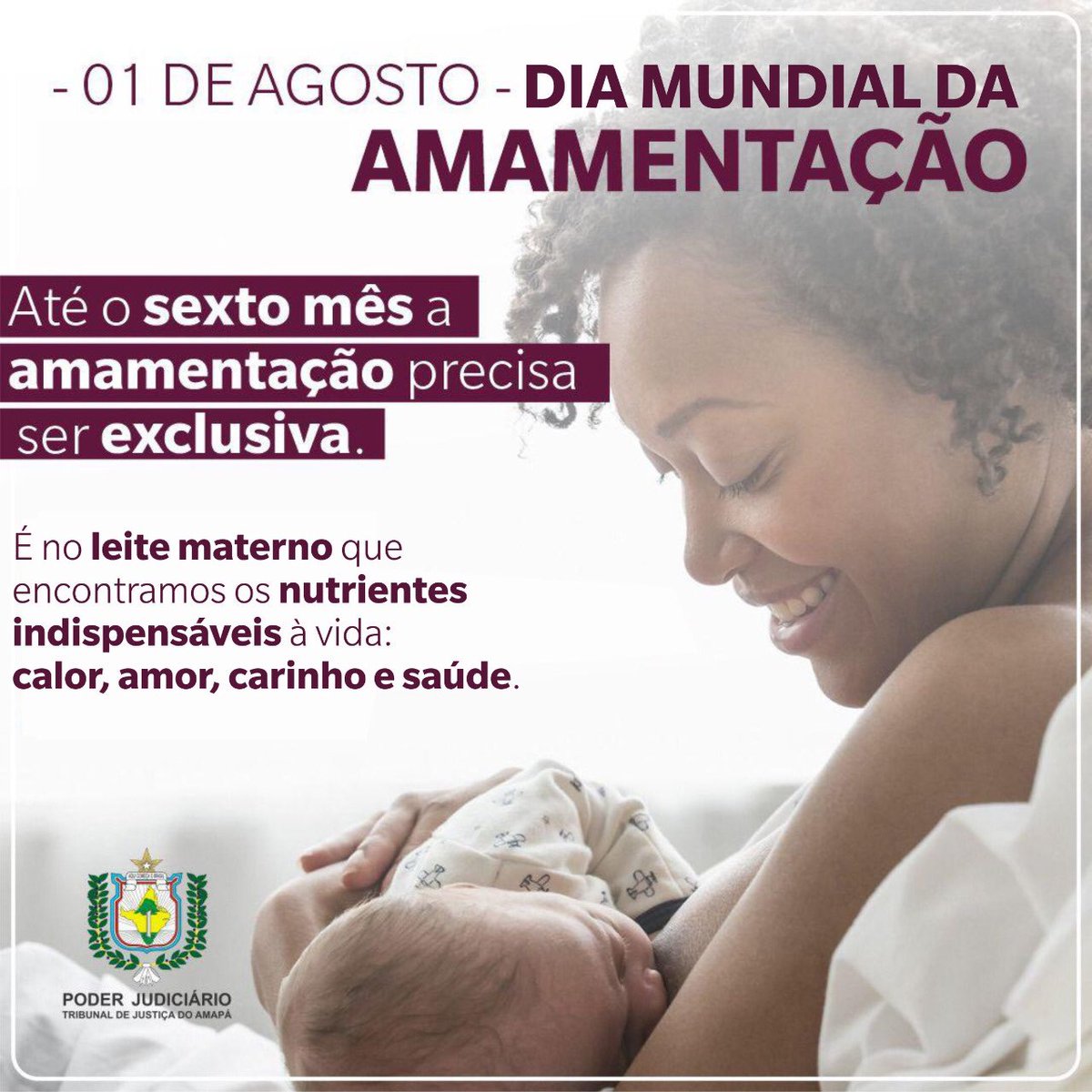 1º de agosto é Dia Mundial da Amamentação. As datas comemorativas