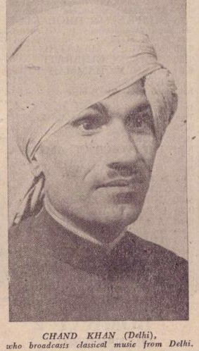 27. Ustad Chand Khan, Delhi Gharana 1940, '41. Singer and musicologist who taught many illustrious shagirds and wrote a number of seminal texts on classical music theory.