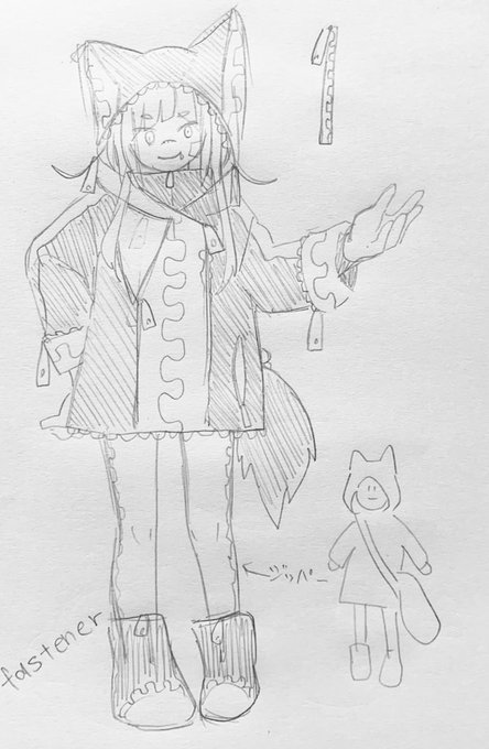 キャラデザしてたらVっぽくなった('ω`) 
