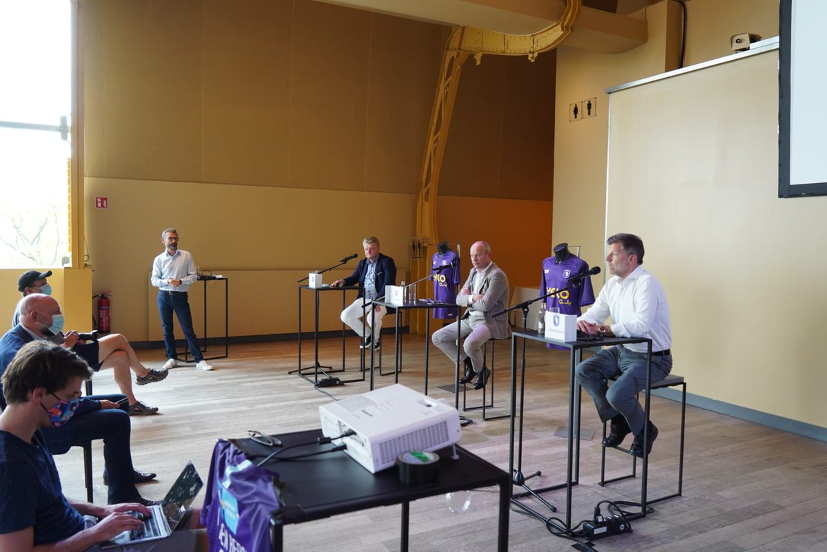 kbeerschotva's tweet photo. De eerste persconferentie als 1A club is zonet gestart. 
Bekijk straks het interview met onze voorzitter. 💜

#guesswhosback #TogetherWeBuildHistory #unitedby13 https://t.co/mGrIvLaDiZ