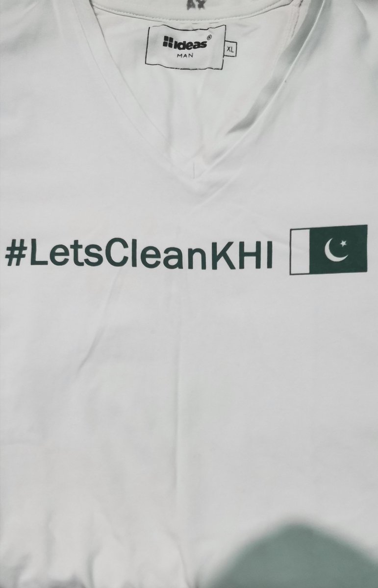 To clean up the city. Cleaning up the city and keeping it clean requires a dedicated budget, workforce, tools, equipment, machinery specifically for this purpose and a comprehensive plan for a megacity like Karachi.Ali explained he had already ordered the shirts.Shirt: