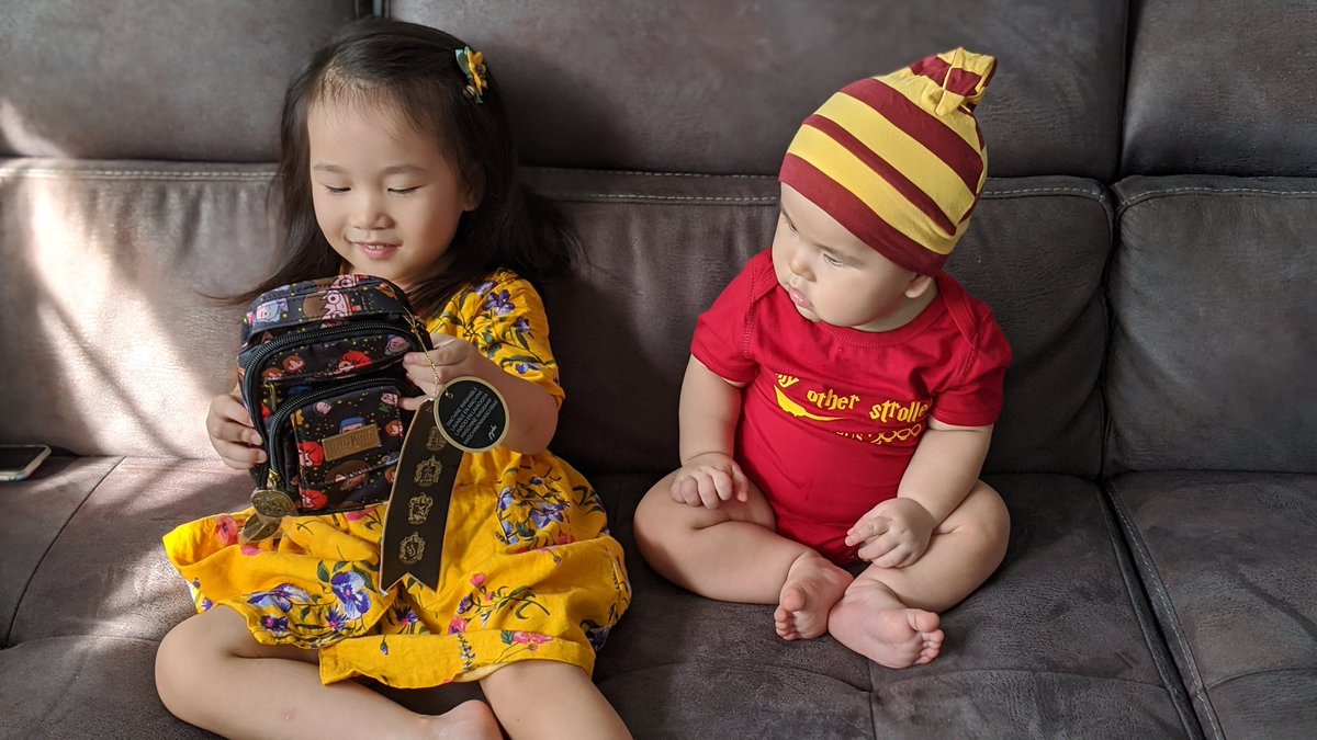thundertweep's tweet photo. All dressed up in Momma's favourite things: #Floral #HarryPotter #Jujube #Prints 😍 No better time than now to dress up even though we are just visiting Ah Ma's house which is a 10min walk away 🙈😂
#WithWabi🎀
#WithPeanutDidi🥜 https://t.co/M5YsVBHIwp