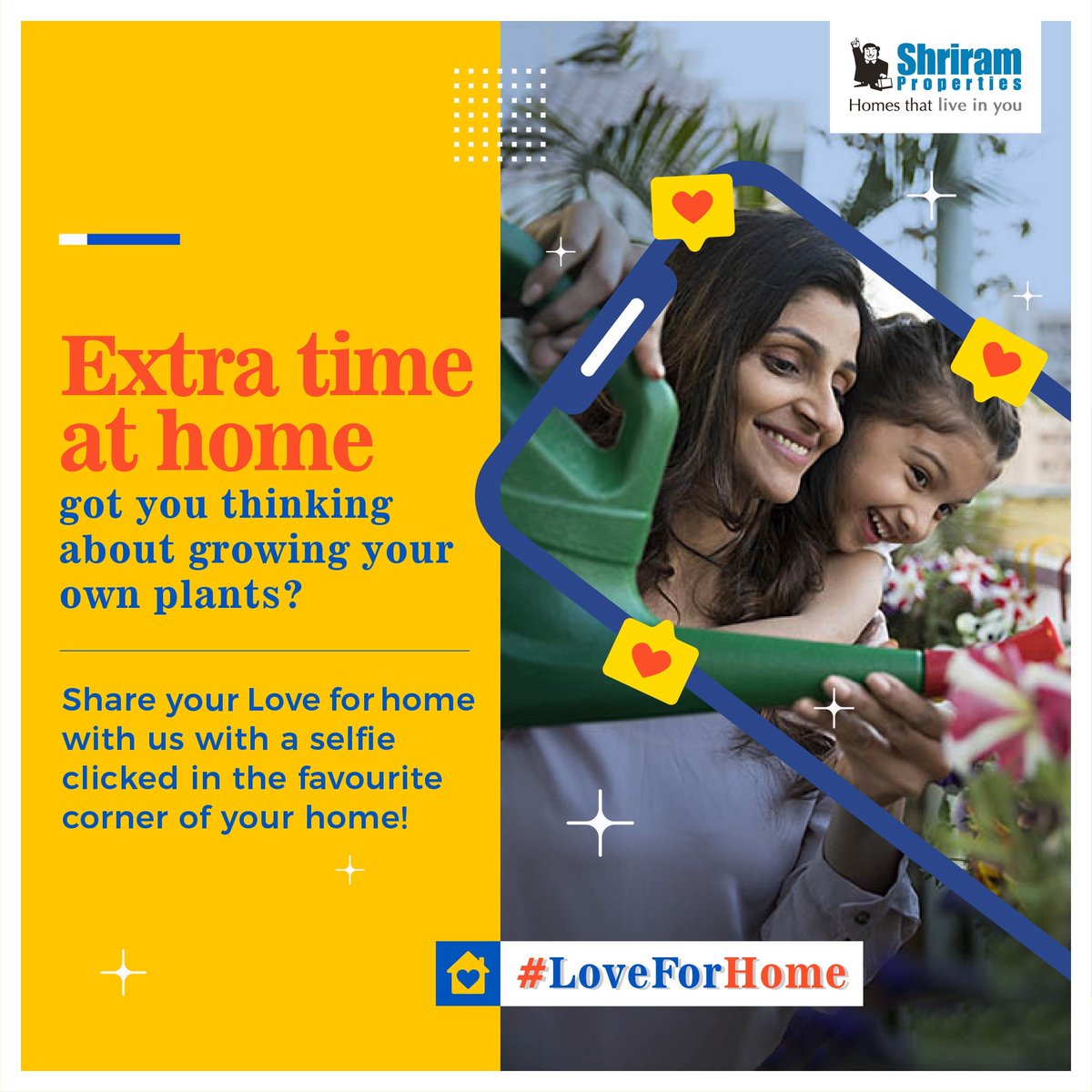 shriramprops's tweet photo. #ContestAlert #LoveForHome #selfieathome
Share your LOVE FOR HOME with us with a *SELFIE* clicked in the favorite corner of your #home & get a chance to win free vouchers. Share the pic with #LoveForHome. Don’t forget to follow our page @shriramprops to stand a chance to win https://t.co/wW3wF2yb1c