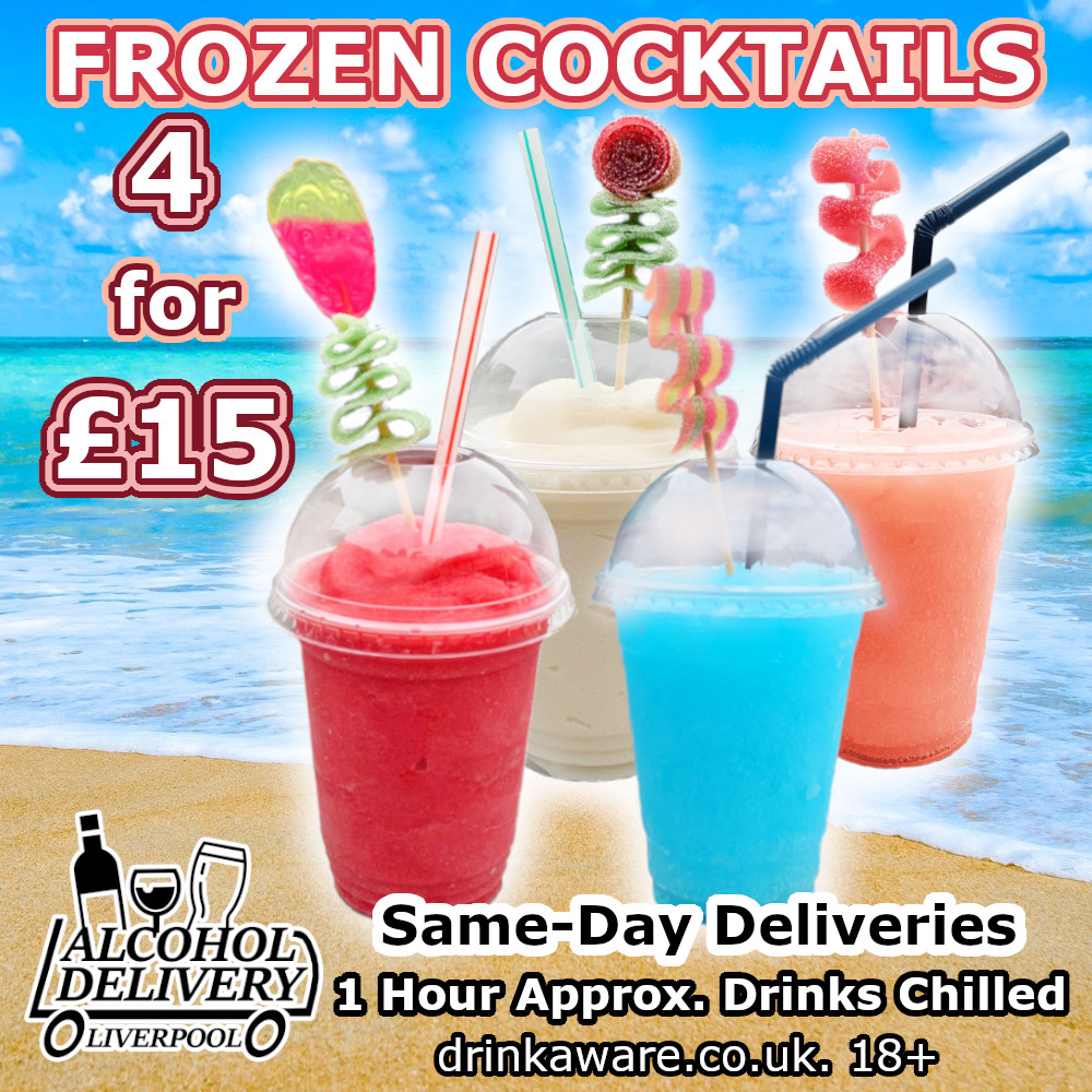 LivAlcohol's tweet photo. FROZEN COCKTAILS 🍹
Mix of 4 for £15! 
Call/Text: 07305774032 
Shop: https://t.co/2OPVUZjykR 
Delivery usually within 1 hour!
#frozencocktails #cocktails #strawberrydaiquiri #pinacolada #wkd #kopparberg #Liverpool https://t.co/ssPnE7gmbG