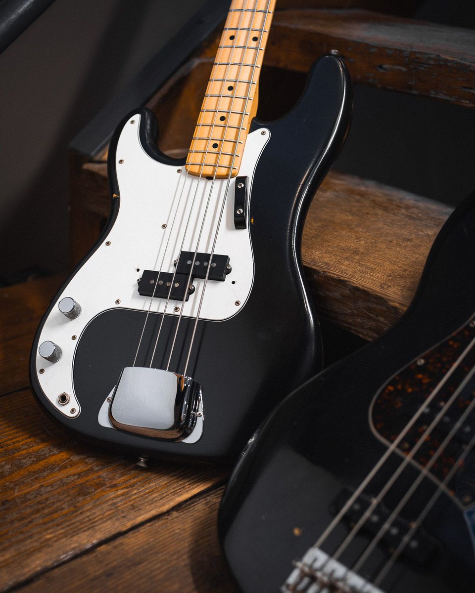 cmeBASSment's tweet photo. This black refin ‘76 Precision Bass is no longer on-hand, but we’ve got lots of love for lefties left in the BASSment! Shop today. https://t.co/6YVoV6cifI
#chicagomusicexchange #thebassment #fender #precisionbass #black #refin #1976 #lefty #basstalk #bassplayer #tonemob https://t.co/9UZ1SUx9D2