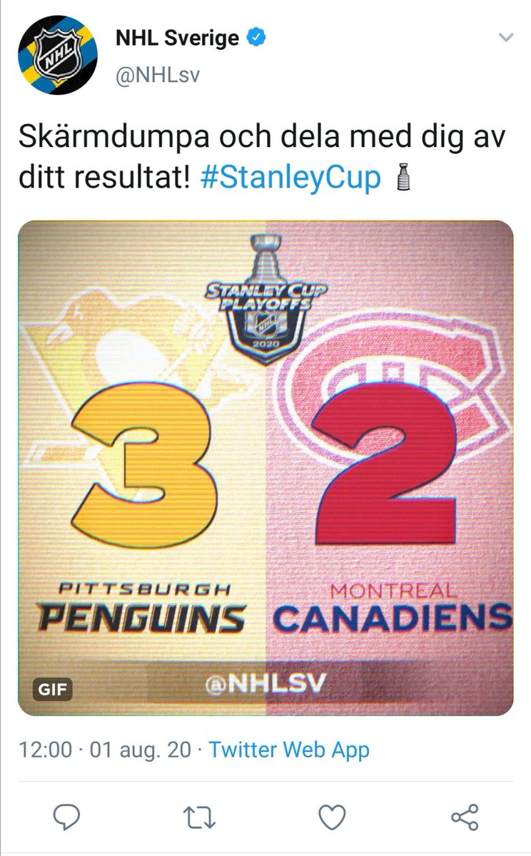 Nikkenajs's tweet photo. @NHLsv https://t.co/GUV0CBWaCk