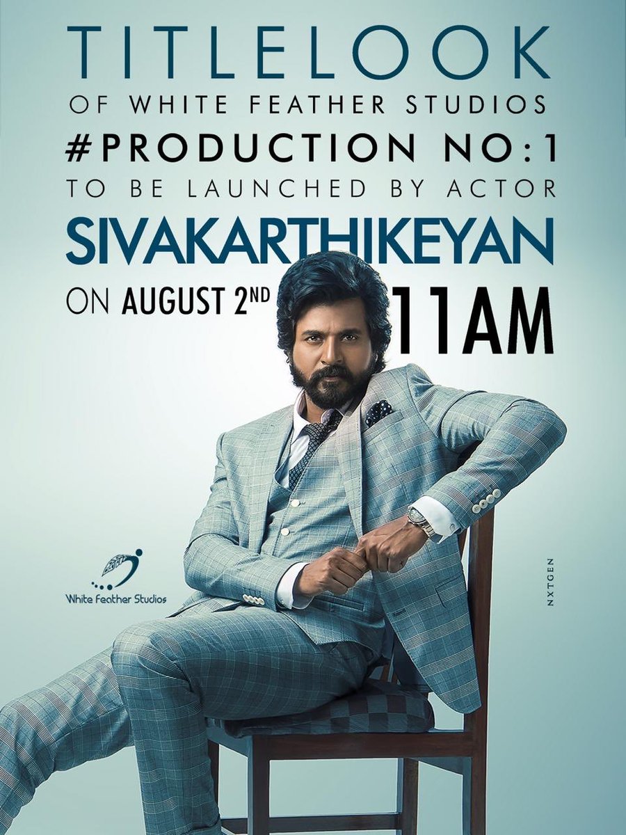 cinemaalerts's tweet photo. @Siva_Kartikeyan will be launching the title look of @studios_white #ProductionNo1 tomo at 11 am!#ananthDirection
 @ActorAnanth https://t.co/gANY8FwQgV