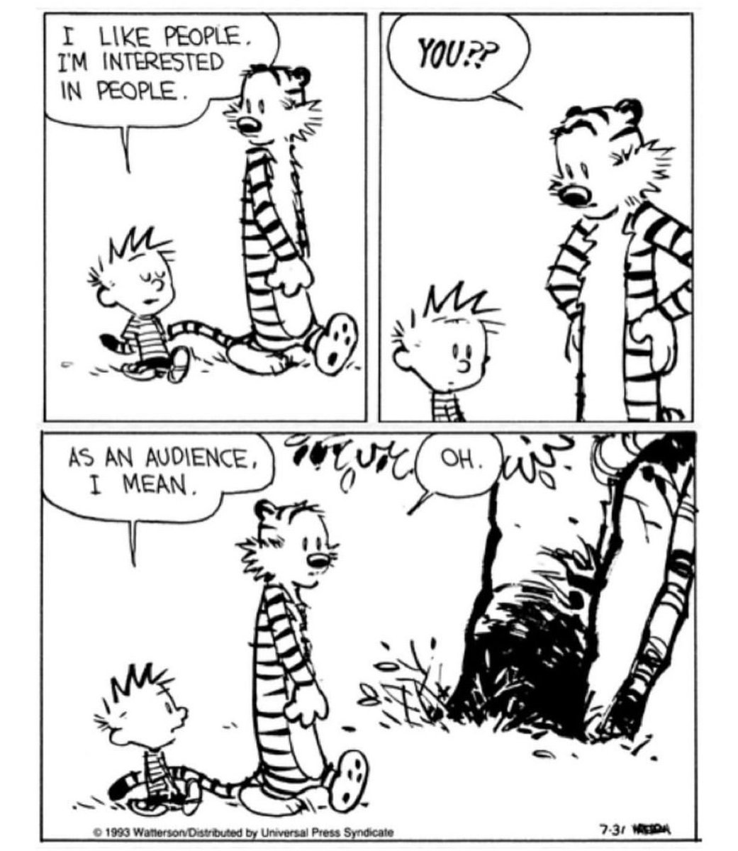 Calvin as a child is Trump as an adult.