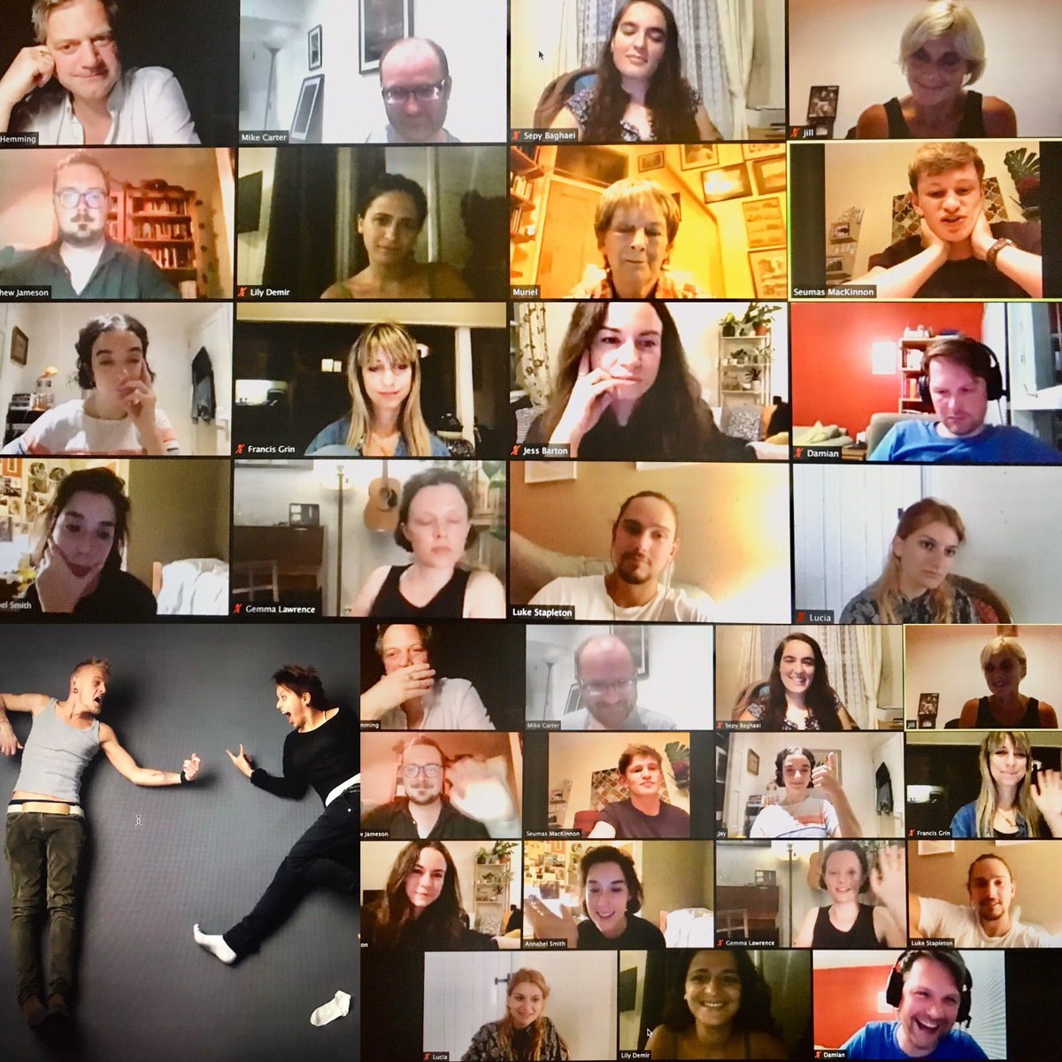 Huge fun watching 4 ⭐️ specially commissioned <a href="/SpaceArtsCentre/">The Space</a> zoom plays for 2.0 Fest by <a href="/gemma_lawrence/">Gemma Lawrence</a> @Grin1Grin <a href="/lukestaps/">Luke Stapleton</a> @arthurcoley 🎭 starring <a href="/PatsyFerran/">Sebastien 🏞</a> #EllieDickens; <a href="/JillGreenacre/">JillGreenacre#actor</a> <a href="/LuciaMariaYoung/">Lucia Young</a>; <a href="/Lily_Demir/">Lily Demir</a> @DougalSeumas; <a href="/DamianCooper1/">Damian Cooper 🇺🇦</a> #AnnabelSmith plus Q&amp;A!