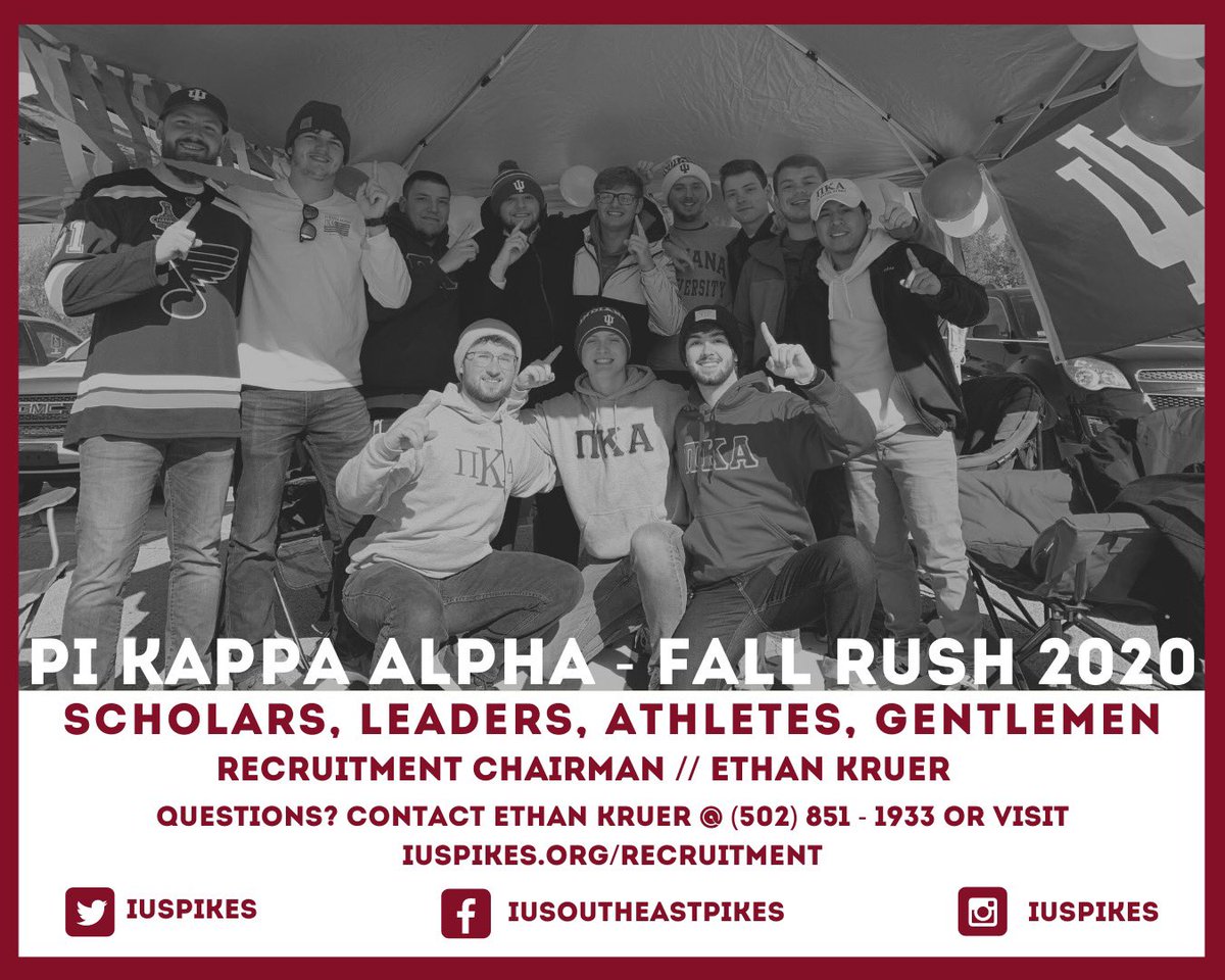 Despite the untraditional fall semester ahead, getting involved on campus is still a great way to build connections and improve yourself throughout your college career! #RushPIKE 

➡️ Learn more: iuspikes.org