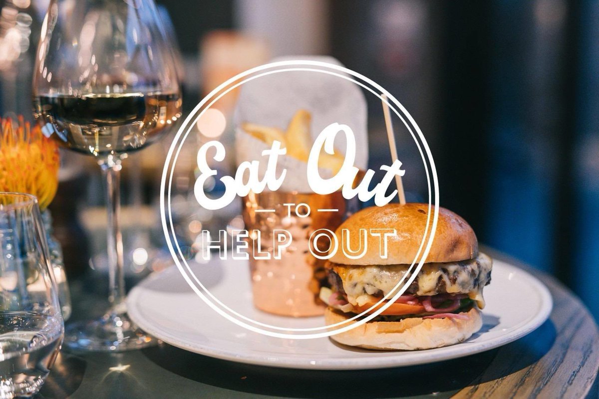 The countdown to Monday begins. We're so excited to be part of the new Eat Out To Help Out Scheme. Get 50% off (up to £10pp) all food and non-alcoholic drinks every Monday, Tuesday and Wednesday throughout August. We might be extra busy so please book ahead via our website.