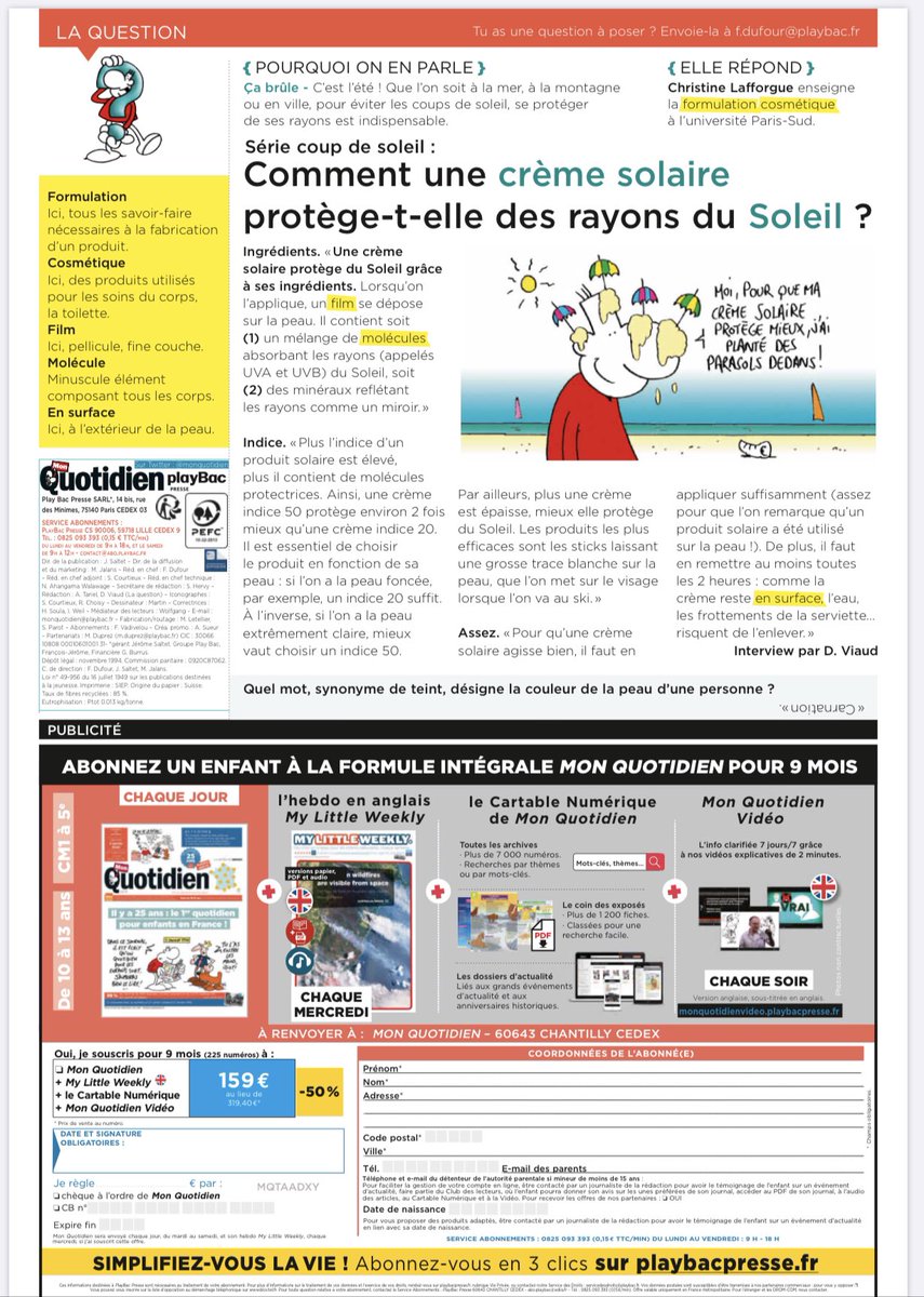 monquotidien's tweet photo. #NeDitesPasAMaMereQueJeLisLeQuotidienDeMesEnfantsElleMeCroitAbonneAuMonde https://t.co/ShtjFCnPkJ