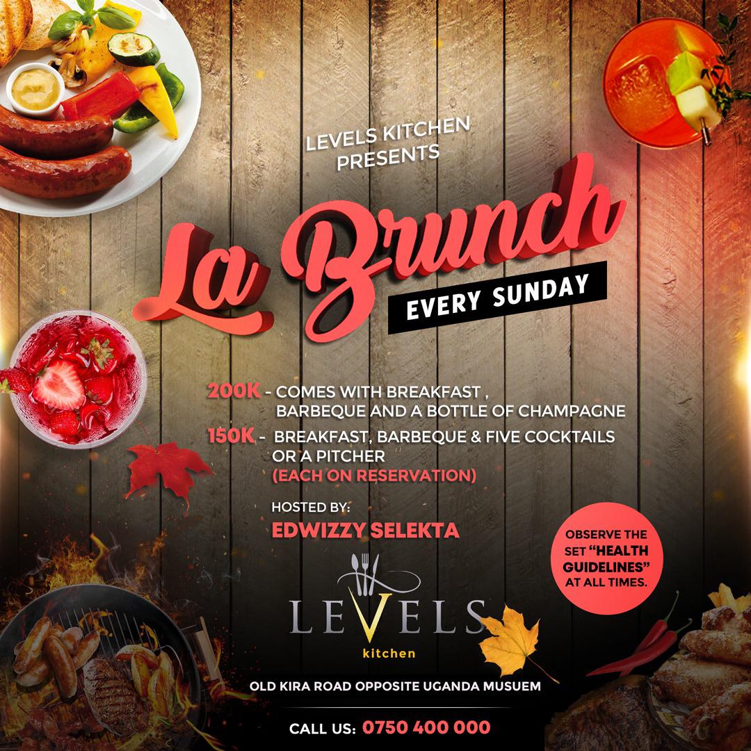 Levels_Ug's tweet photo. Sundays will never be the same in Kampala. See poster for details.
BOOK YOUR SPACE NOW: 0750 400 000.
Limited slots available. #tonsemberera #levelskitchennow #brunch https://t.co/rqevyHa9Ju