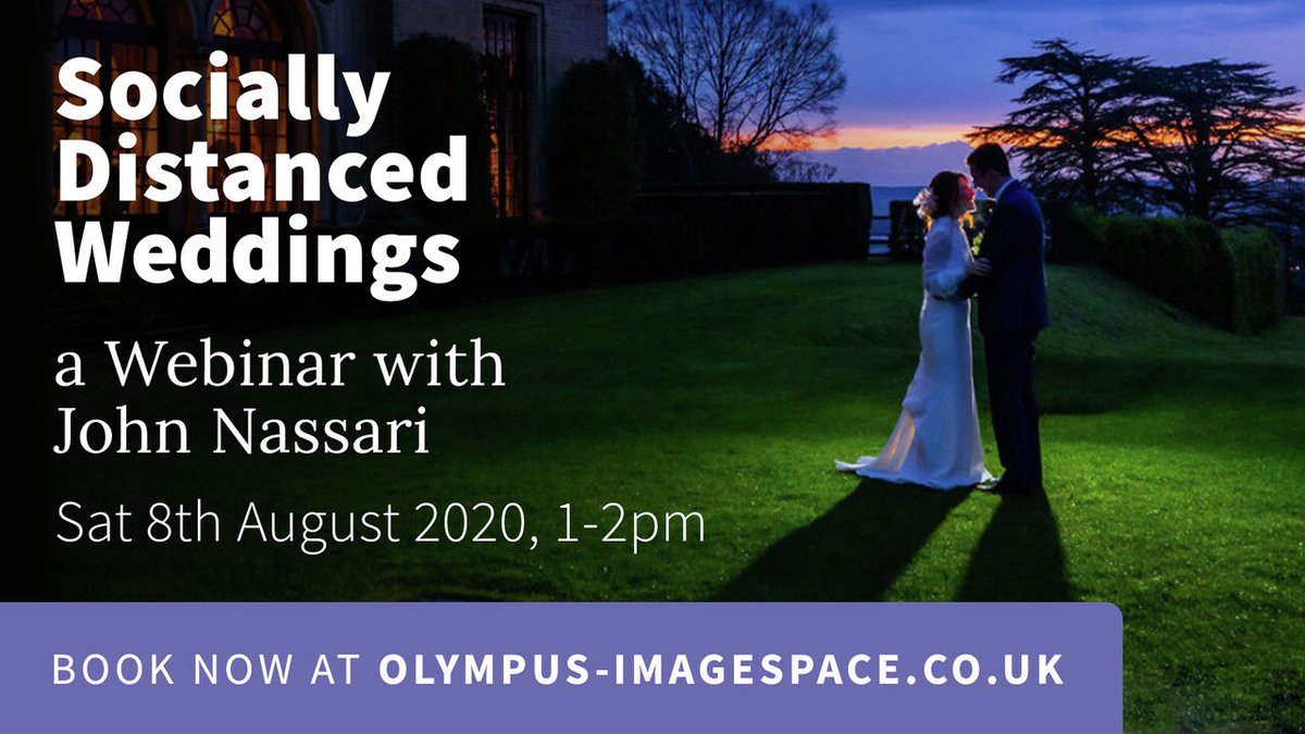 OM Digital Solutions (@olympusuk) on Twitter photo Webinar | Join Olympus Visionary <a href="/JohnNassari/">John Nassari</a> as he hosts an exclusive webinar on how his approach to #weddingphotography has changed under the new government guidelines on social distancing. Book your ticket now โ olympus-imagespace.co.uk/what-is-on/socโฆ #LearnWithOlympus Webinar | Join Olympus Visionary <a href="/JohnNassari/">John Nassari</a> as he hosts an exclusive webinar on how his approach to #weddingphotography has changed under the new government guidelines on social distancing. Book your ticket now โ olympus-imagespace.co.uk/what-is-on/socโฆ #LearnWithOlympus
