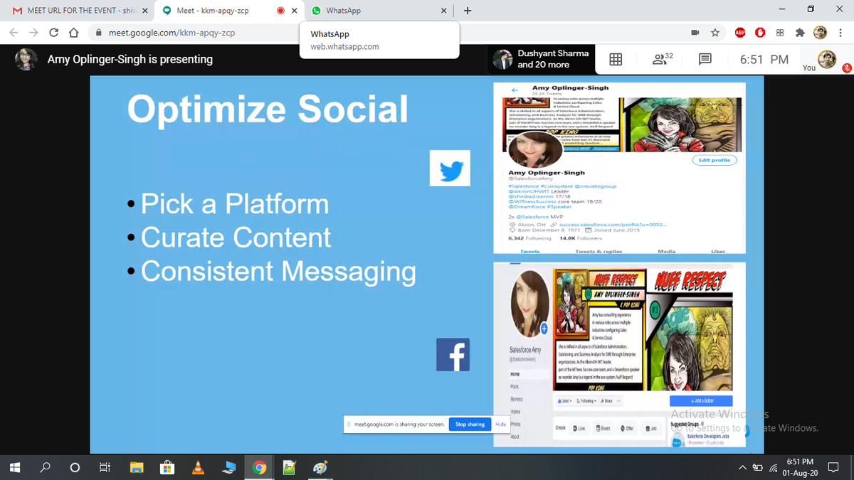 ShivanandTotar's tweet photo. 🎉Salesforce Learning Platform  💐
#MIETVirtualEvent
#SFDC_MIET @trailhead @TrailblazerEsha @Shubhangi_sfdc @SalesforceAmy @salesforce @appexchange @Benioff @HeadInTheClowdz https://t.co/em0qWl2nuR