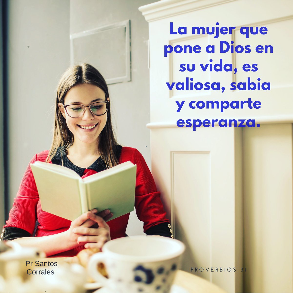 PrCorrales's tweet photo. Inicia el día con Dios.”Fuerza y honor son su vestidura; Y se ríe de lo por venir. Abre su boca con sabiduría, Y la ley de clemencia está en su lengua.” Prov.31:25,26 #aRPSP. https://t.co/N9JoA64dl1