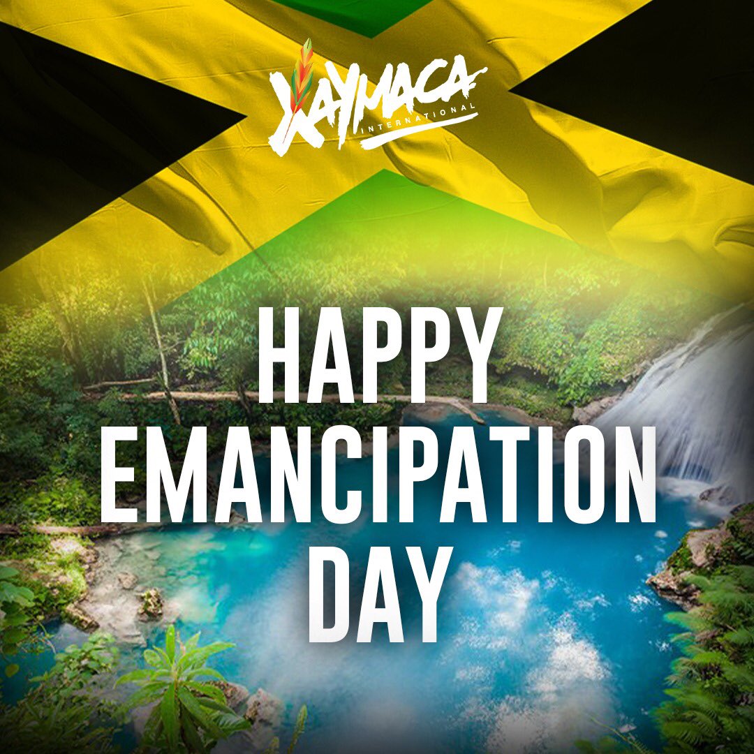 xaymacaintl's tweet photo. Today, we celebrate Emancipation Day, which marks the legal abolition of slavery in Jamaica on August 1, 1834. #HappyEmancipationDay 🇯🇲
.
#XAYMACABandWeLove
#XAYMACAinternational
#XaymacaXperience https://t.co/3kzcZMEHLe
