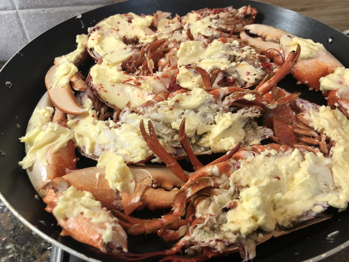 Averyslondon's tweet photo. Our treat day #Lobsters under prep &amp; Cooking. Mind Blowing Aromas &amp; Divine Taste @TheCat_Max @Averyslondon https://t.co/iOXz8zZyFL