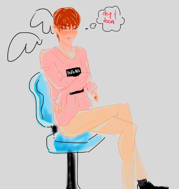 | me discarding arbitrary, more in sync with present muse wips to sketch light yagami in a oversized pink sweater: he is plotting self-proclaimed righteous demise or as we say it in my country, a mimir🌙