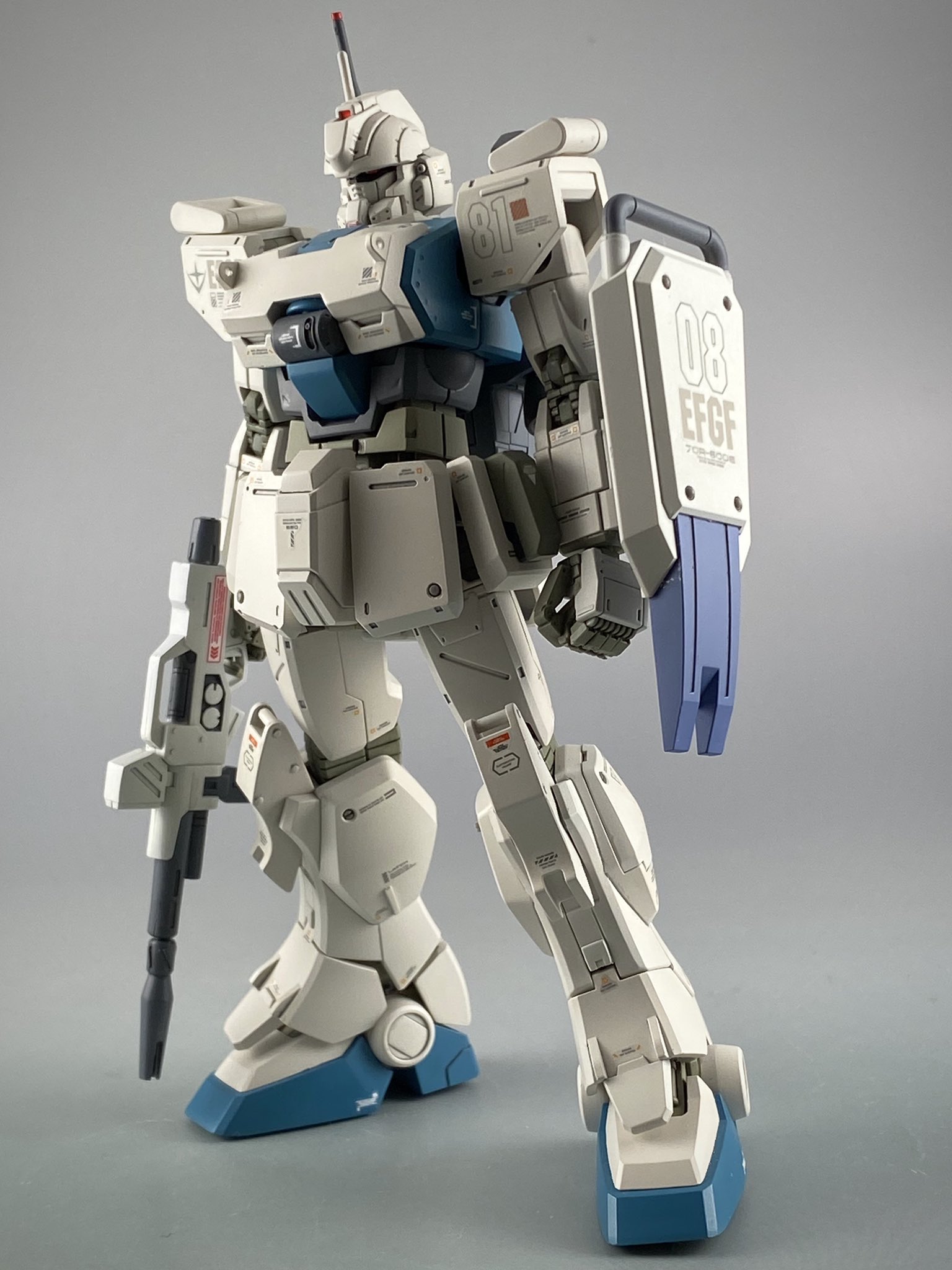未組み立て mg Ez-8 陸戦型ジムセット MS in Action、MSIA、MIA、：MS in ActionガンダムEz8、陸戦型
