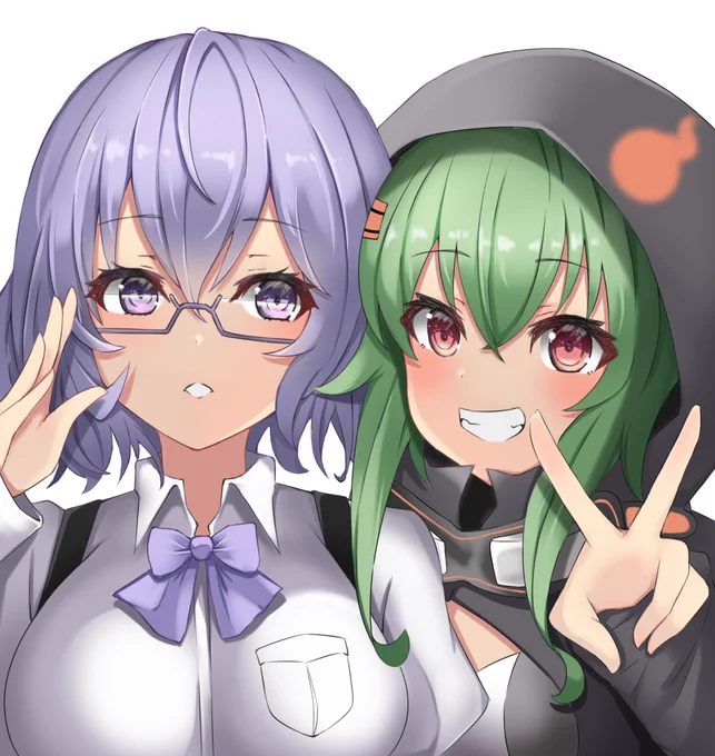 少し急なことで驚きましたが、皆さまフォロワー400人誠にありがとうございます!2人が描きたかっただけの記念イラスト。
#デジモン #四ノ宮リナ #御神楽ミレイ #DecodeRevival  
#digimon 