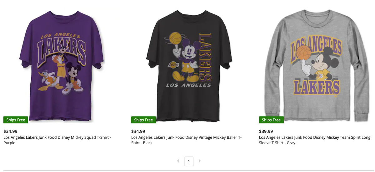 Sole Links On Twitter Ad Disney X Junk Food Nba Lakers Collection Restocked In Most Sizes Https T Co Ubmacmjwpg
