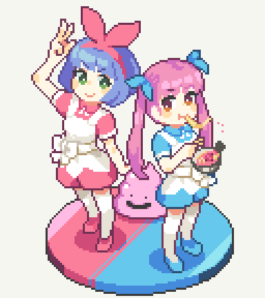 「最近特にハマってる…毎回企画がハチャメチャに面白いです
#おめシス #ドット絵 」|おゆざき■𝕆𝕪𝕦𝕫𝕒𝕜𝕚■のイラスト
