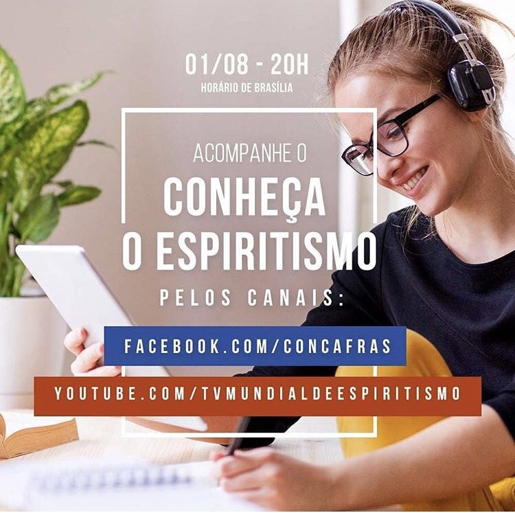 IrmaoFrancisco1's tweet photo. Acompanhe hoje o Conheça o Espiritismo, que será transmitido pelo Canal do Youtube da TV Mundial de Espiritismo e pelo facebook da Concafras.
Faça sua inscrição: https://t.co/gCya2yZroU
@concafras
#conheçaoespiritismo #espiritismo #concafras #espiritualidade #Cristo #Kardec https://t.co/SI9xpDwEgM